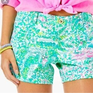 GUC Lilly Pulitzer Callahan Knit Short. Sunshine City. Size 2.